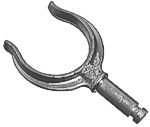 Rudergabel Aluminium L�nge 148mm